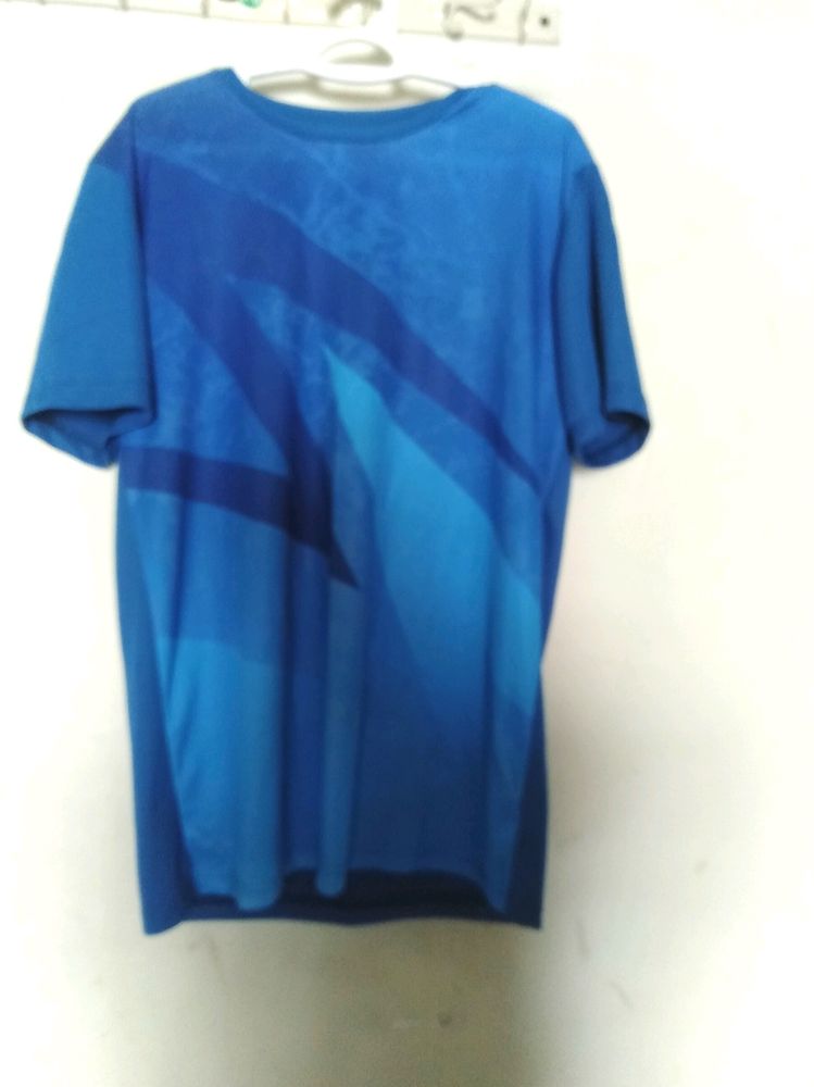 Unisex Blue Pattern Tshirt