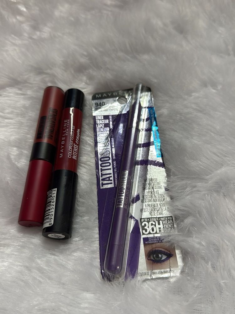 Maybelline Combo Lipstick &amp; Eyeliner 💄😍
