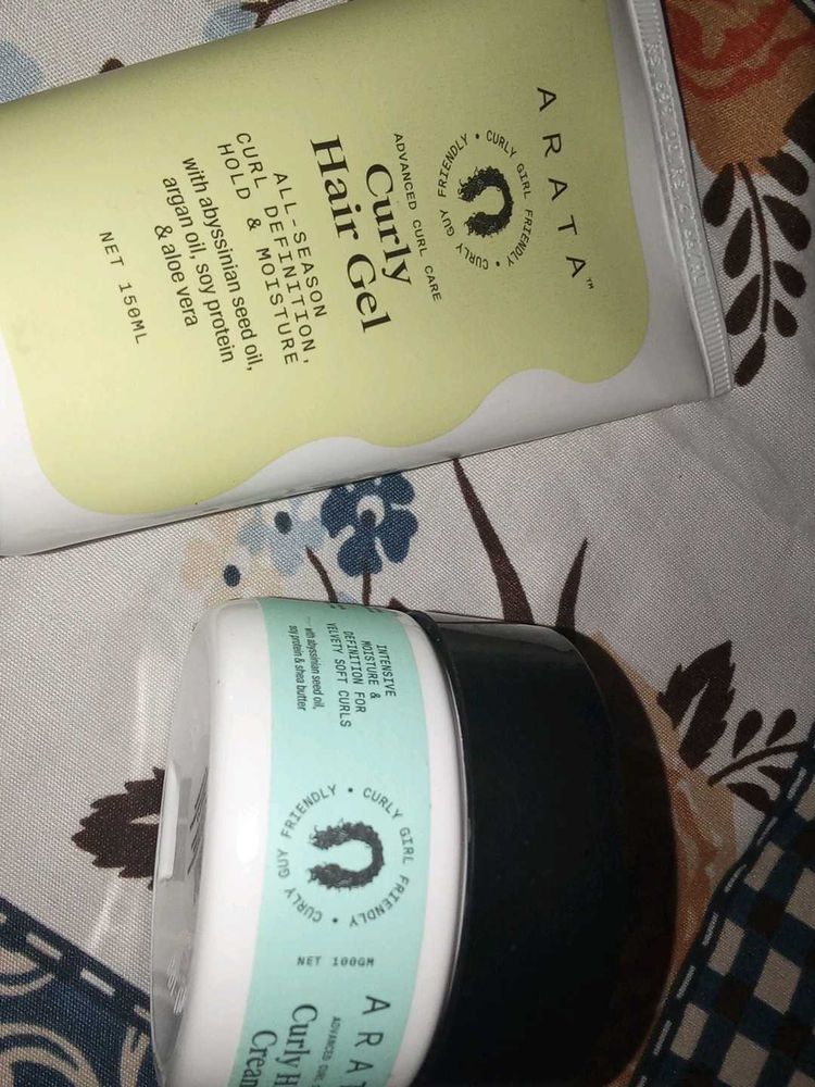 Arata Curly Hair Gel &amp; Cream