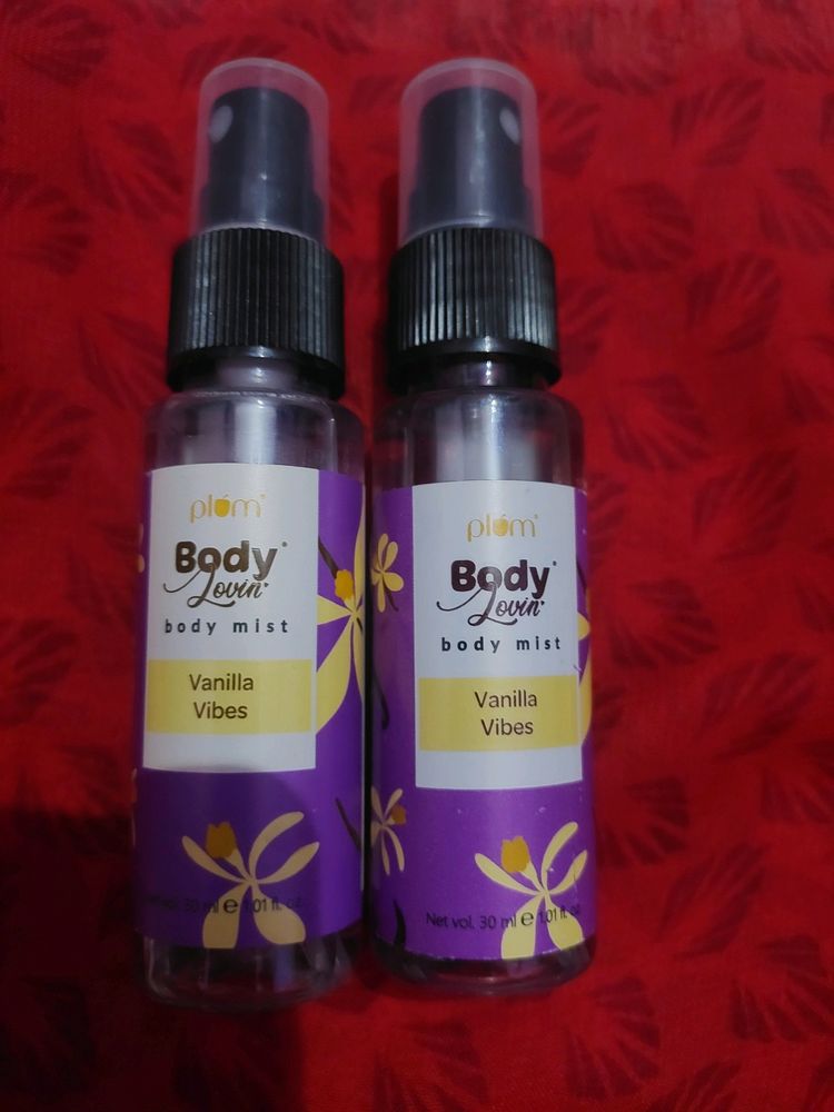 Plum Vanilla Vibes Body Mist 30 Ml Each