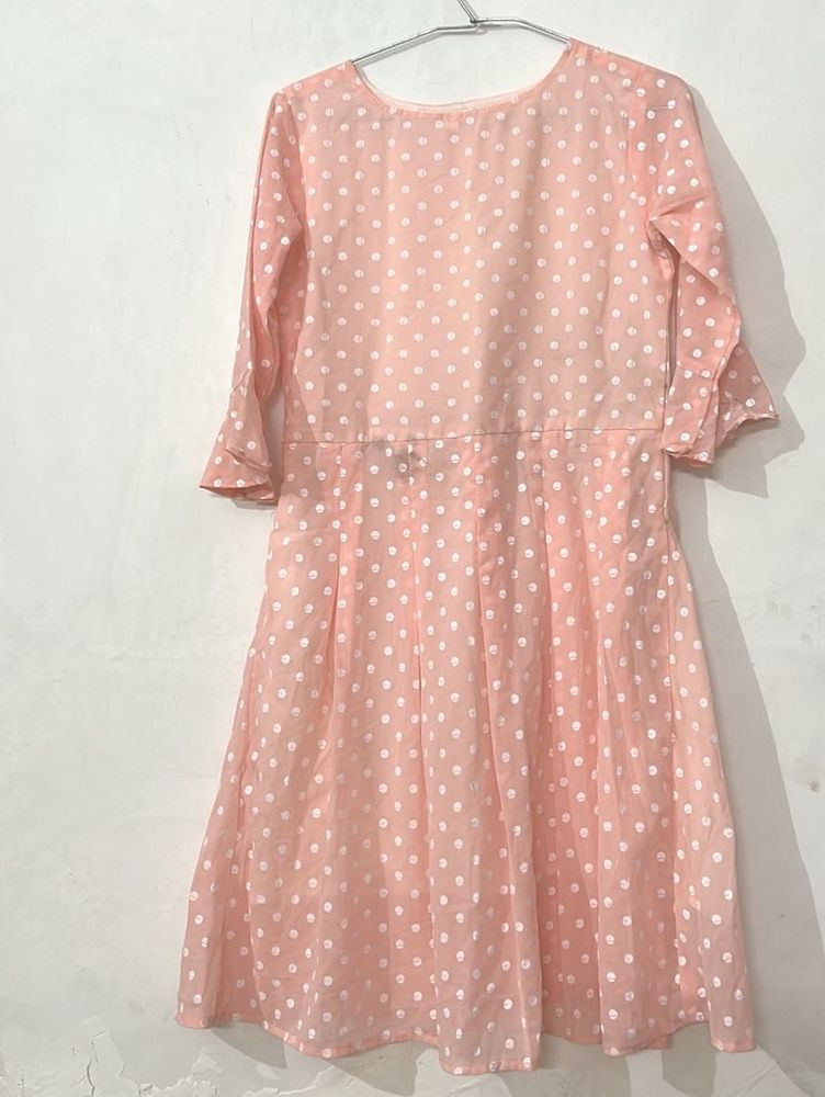 Cute Pink Polka Dot Dress
