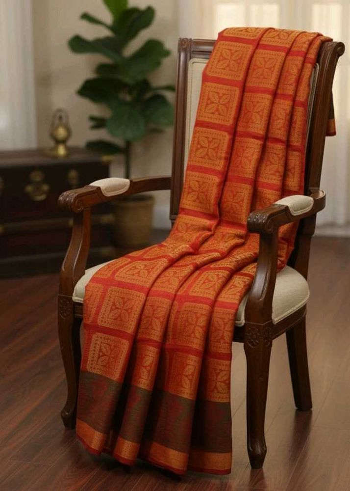 Elegant Red Silk Saree