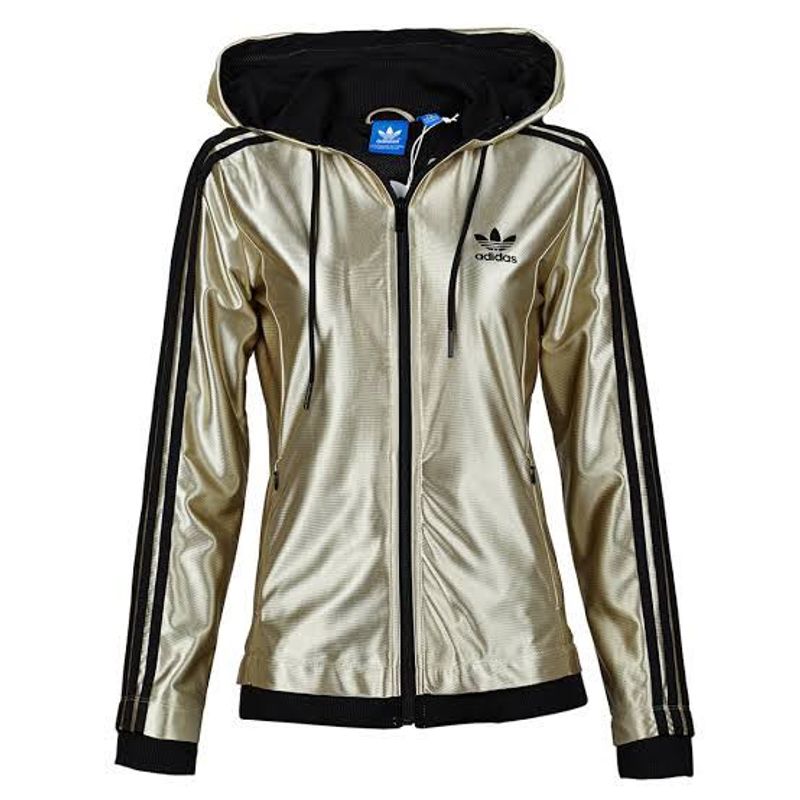 Adidas Metallic Track Jacket-size -s