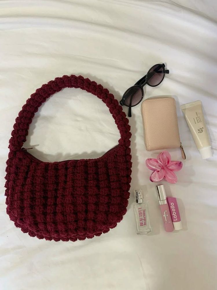 Crochet Hobo Bag