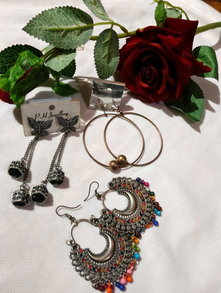 Earrings - Bohemian, Hoop, Dangle