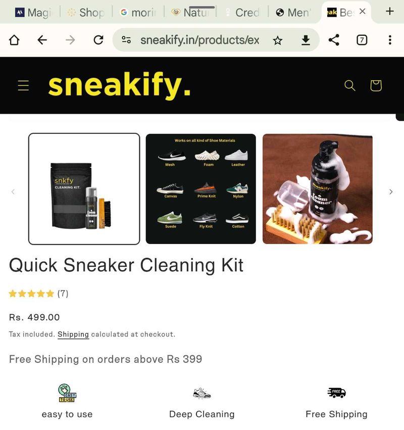 Snkfy Quick Sneaker Cleaning Kit