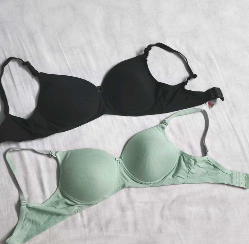 Bra Set - Black &amp; Mint