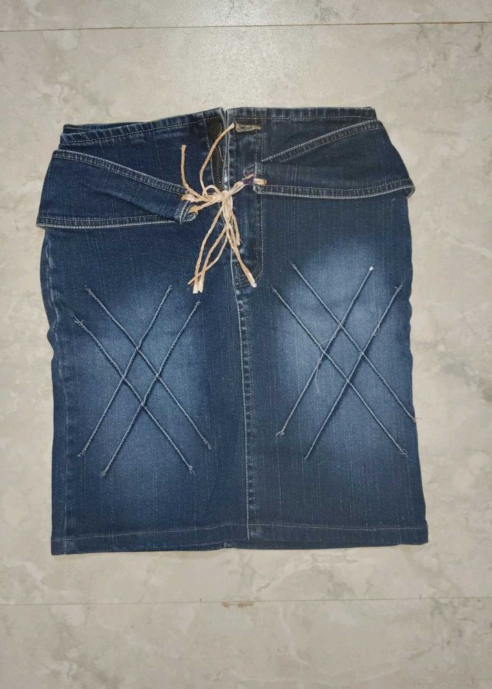 Denim Mini Skirt