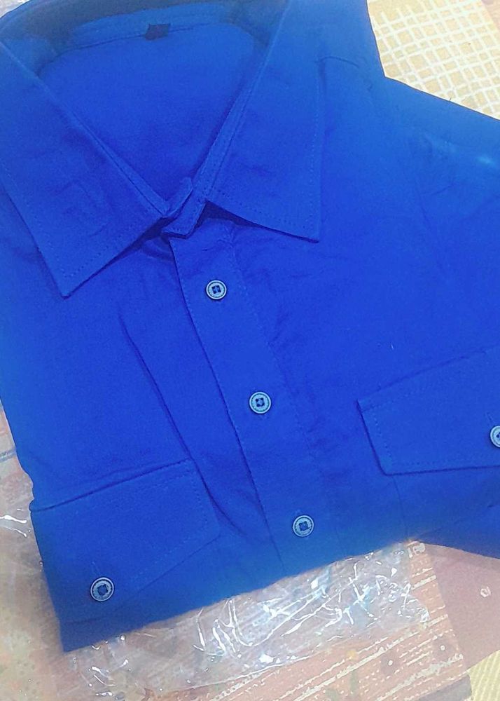 Blue Button-Down Shirt