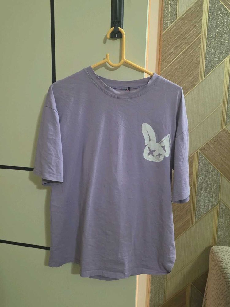 Lavender Free Size Tshirt