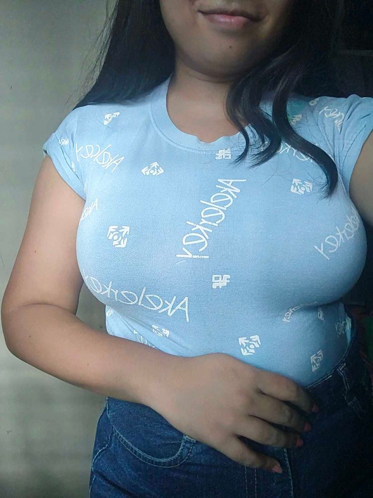 Blue Cute Top