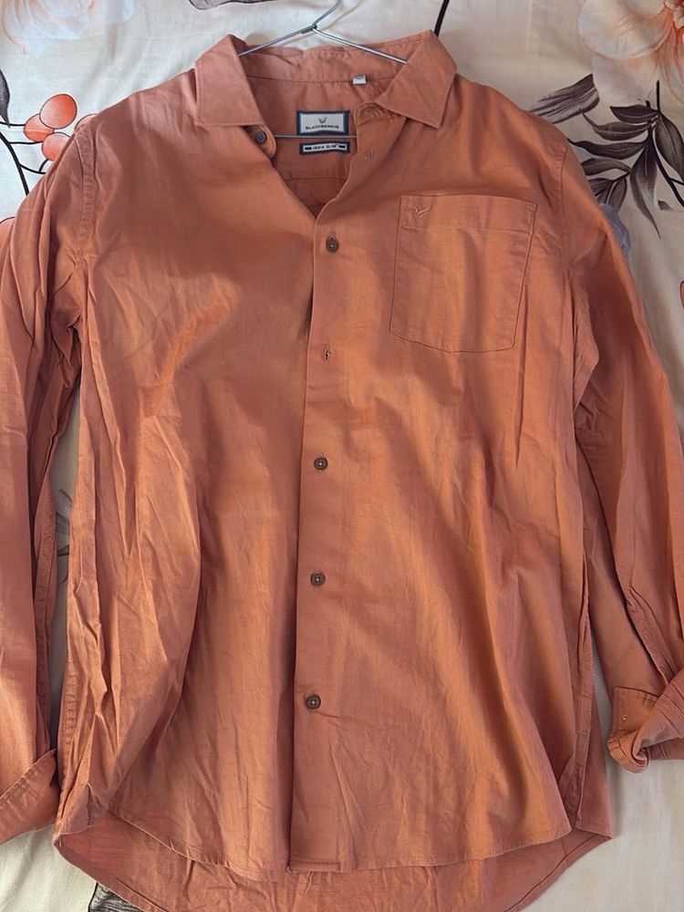 Men&#39;s Peach Casual Shirt