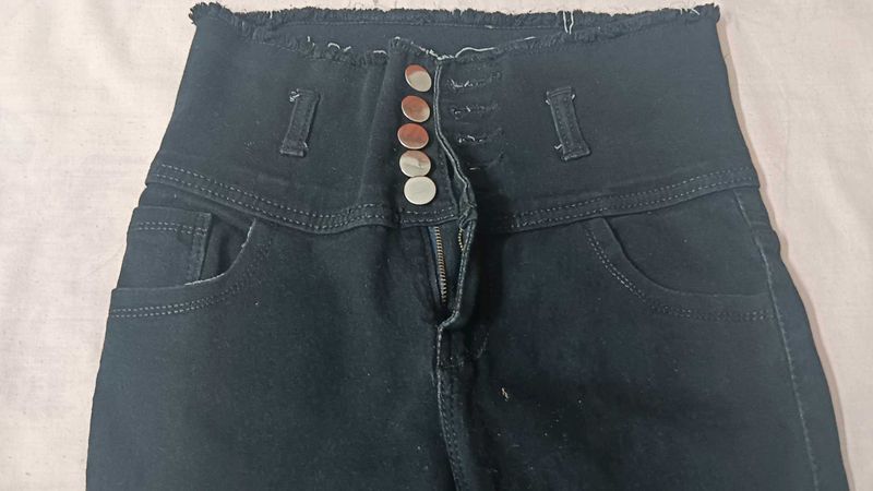 High Waisted Black Jeans