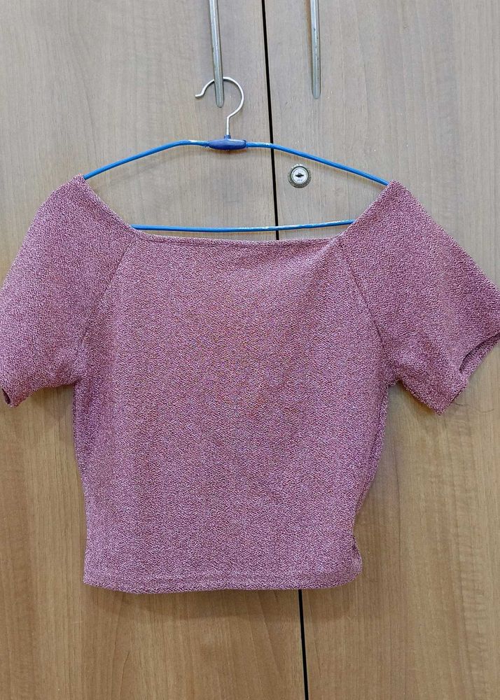 Glittery Crop Top
