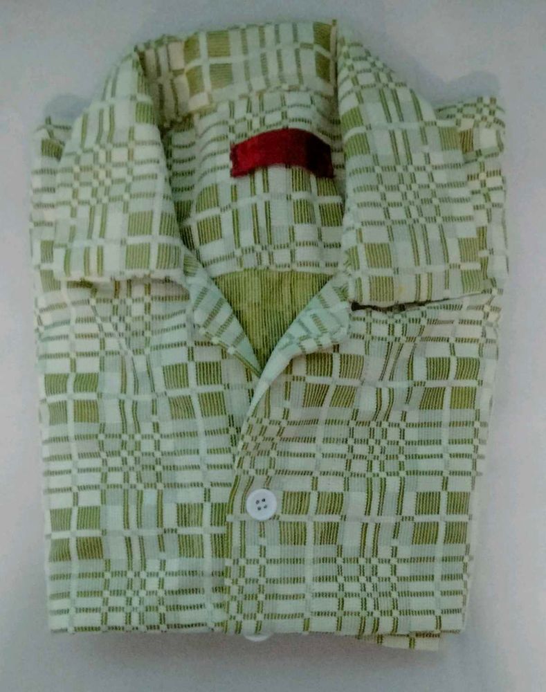 Full  Hand Green Shirt L Size