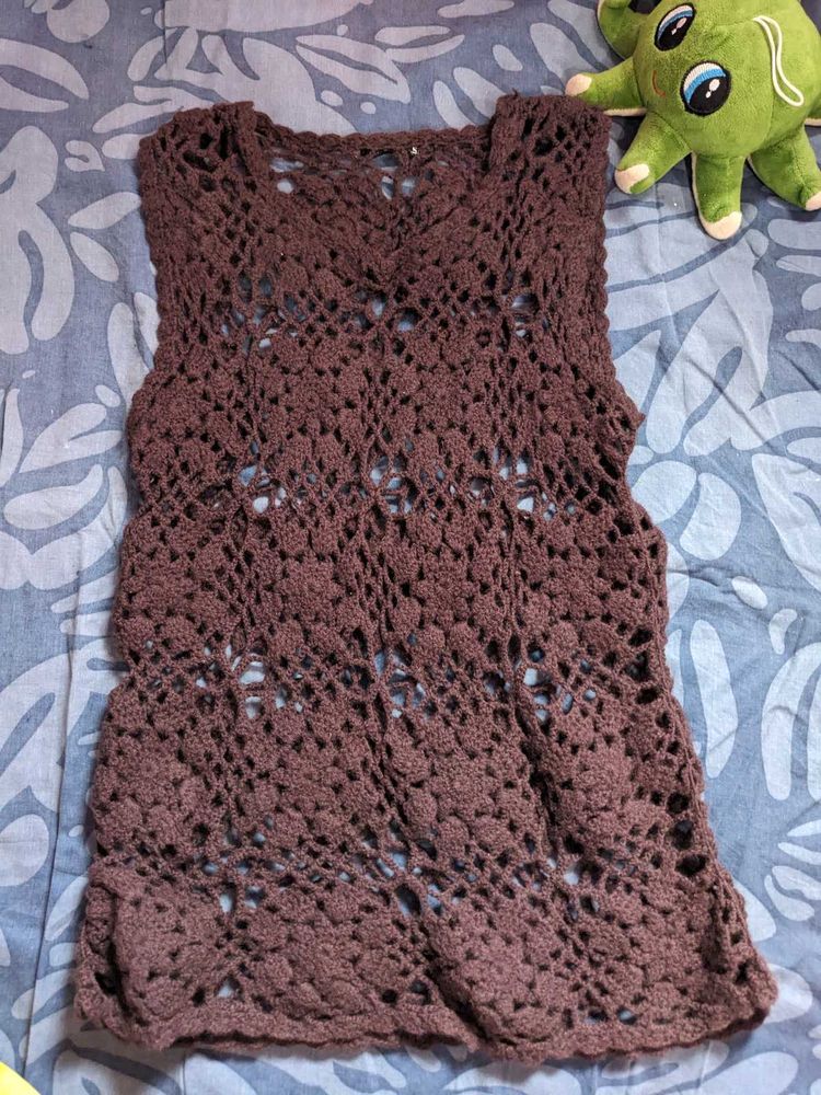 Crochet Knit Vest for Women
