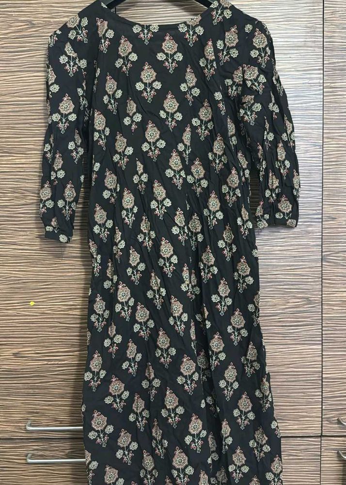 Floral Print Midi Kurti