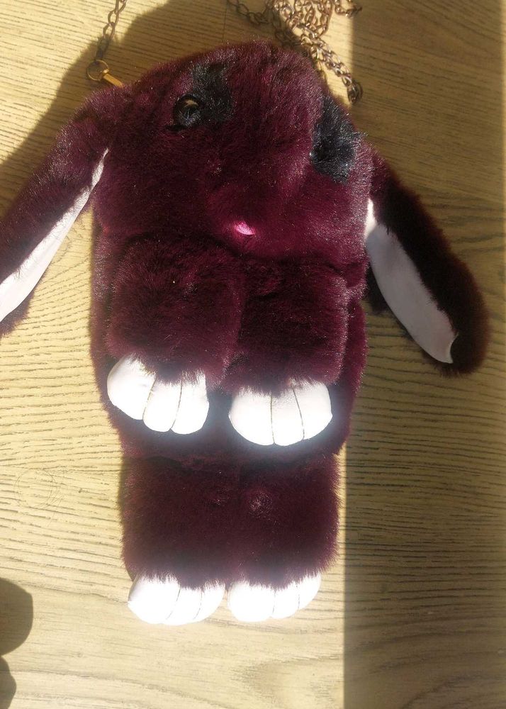 Cute Plush Bunny Crossbody Bag