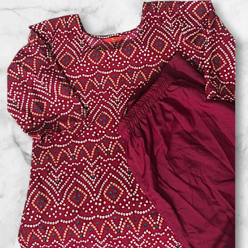 7Threads Chunri Print Kurta Pant Set