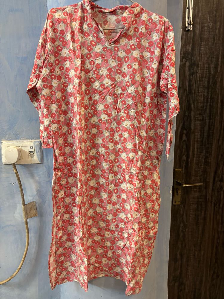 Floral Print Kurta