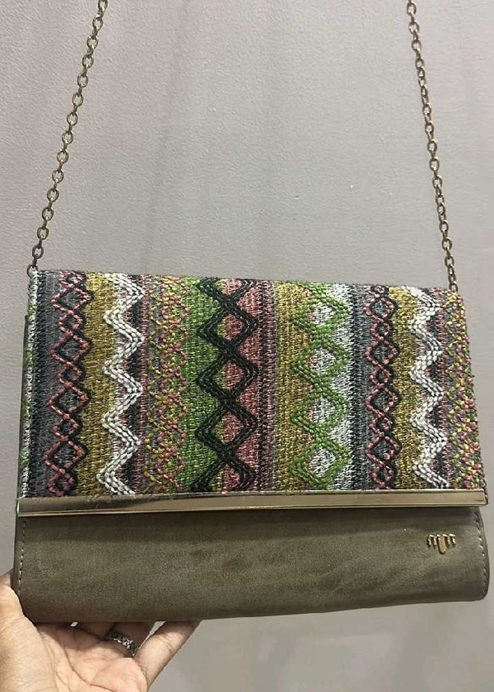 Madame Branded Clutch