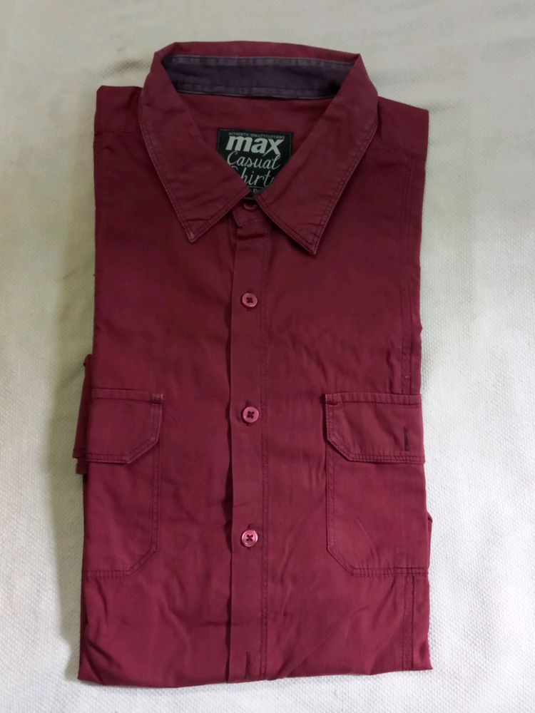 MAROON PURE COTTON BREATHABLE FABRIC