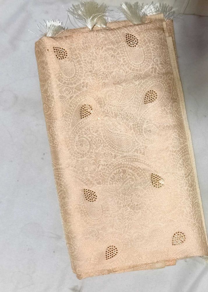Soft Silk With Diamond Work New Fresh Sarees