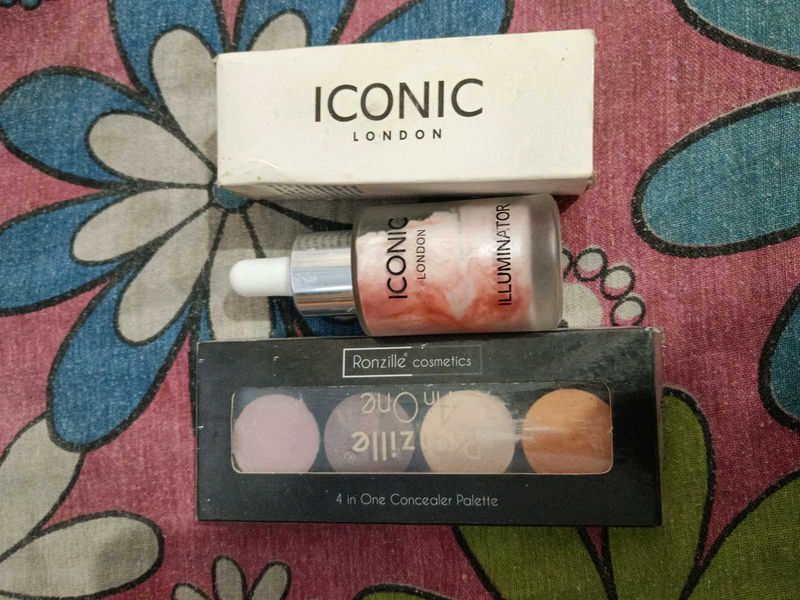 Eye Conceler And Pink Illuminator