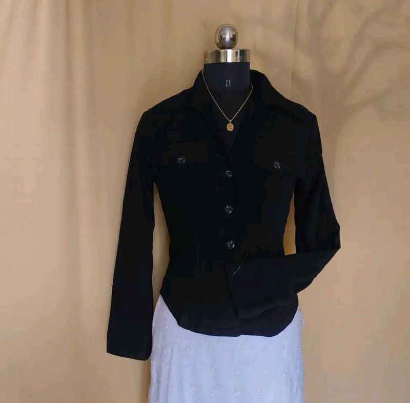 Black Suede Shirt