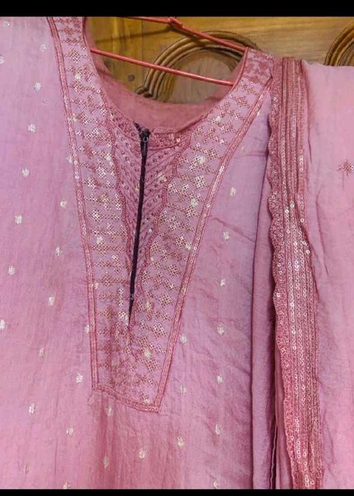 Pink Embroidered Kurta Set