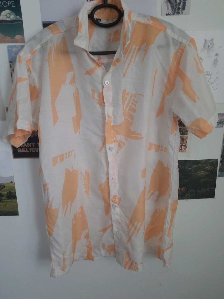 White And Yellow Shirt