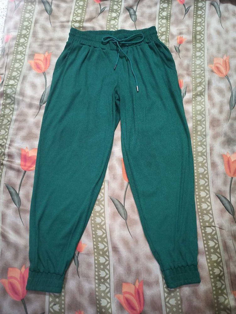 Green Casual Pants