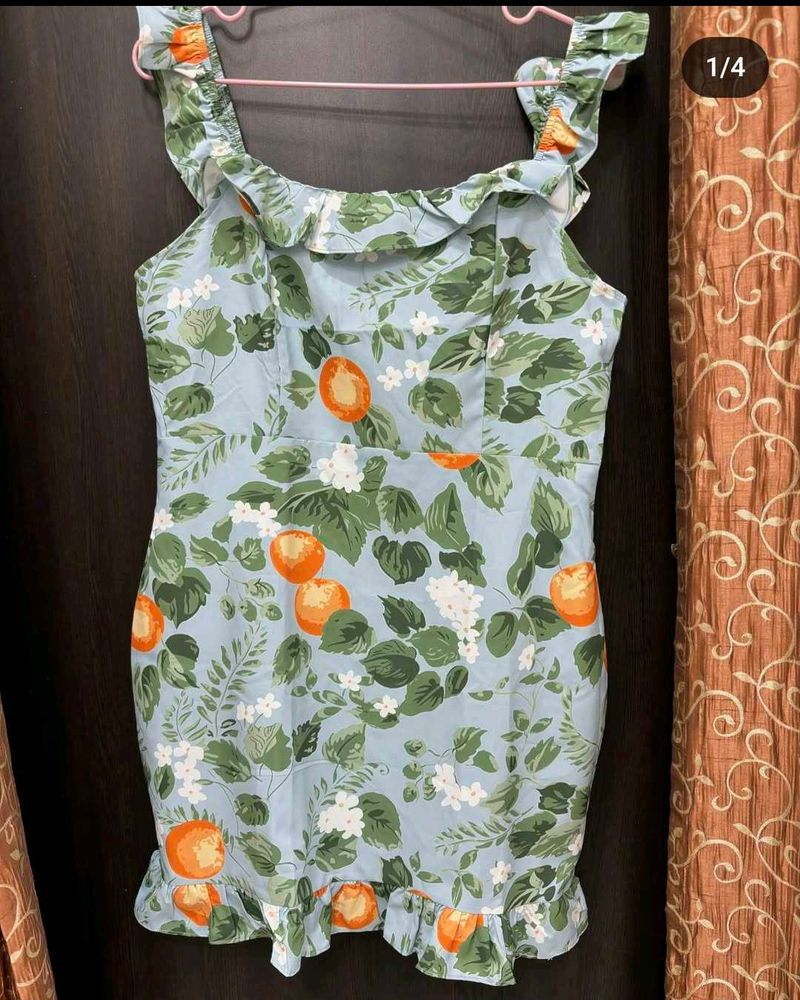 Urbanic Orange Mini Dress | 34 To 36