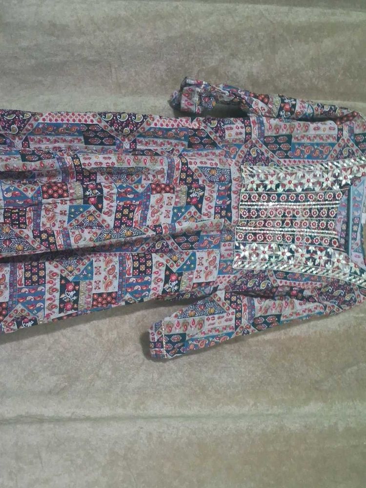 anarkali multicolour