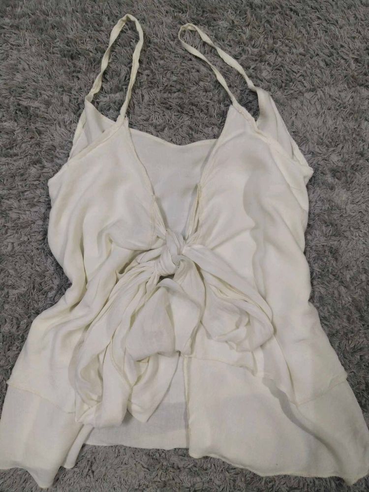 Tie-front Top