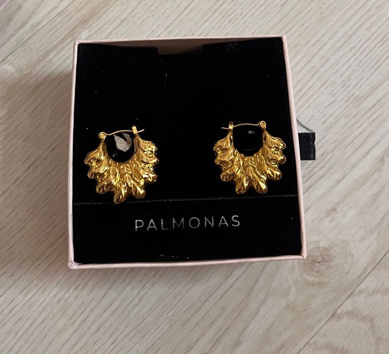 PALMONAS Gold Earrings Anti Tarnish water proof