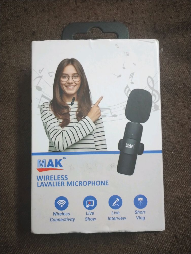 Free Delivery:-Mak Dual Wireless Mic {New}