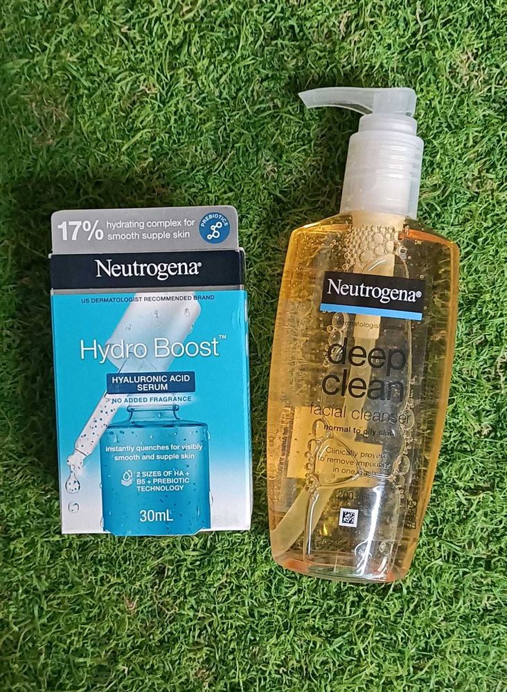 Combo Of Neutrogena Cleanser &amp; Serum