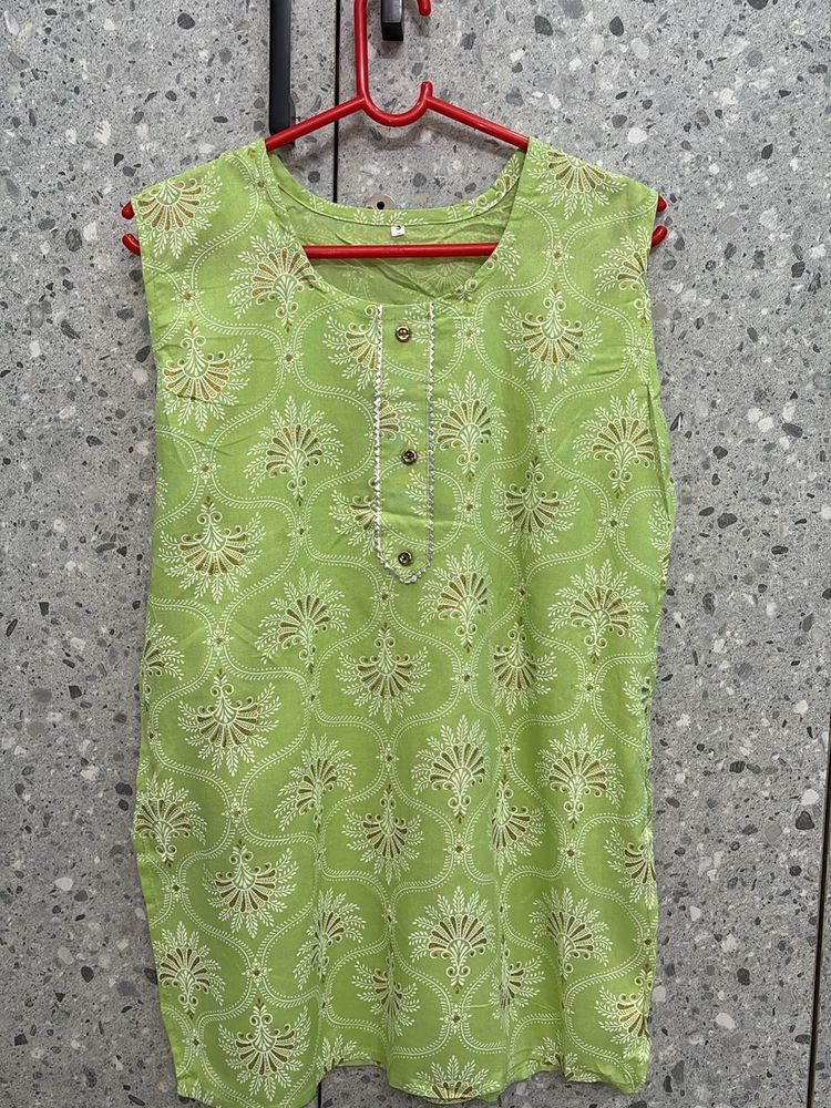 Brand New Green Short Kurti For Women