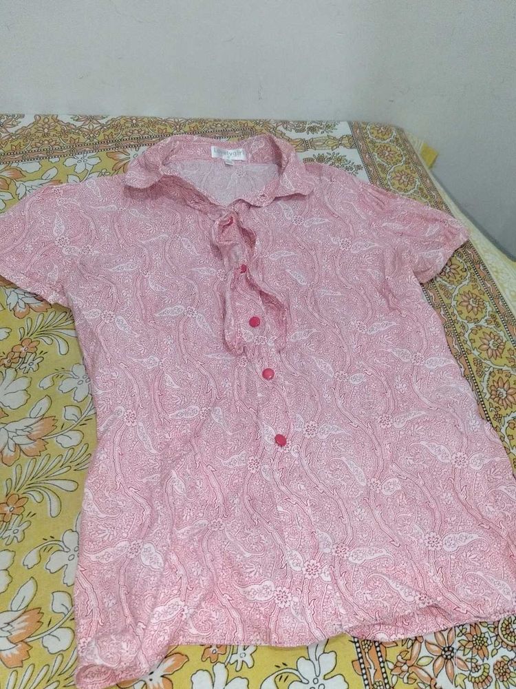 Pink Floral Top