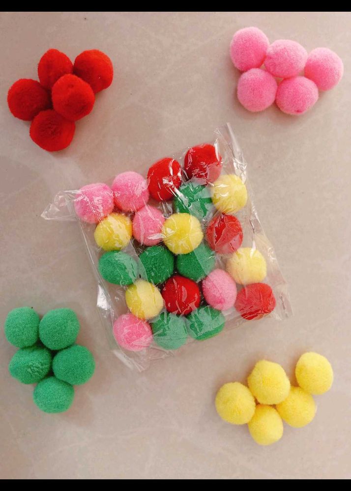Colorful Pom Poms