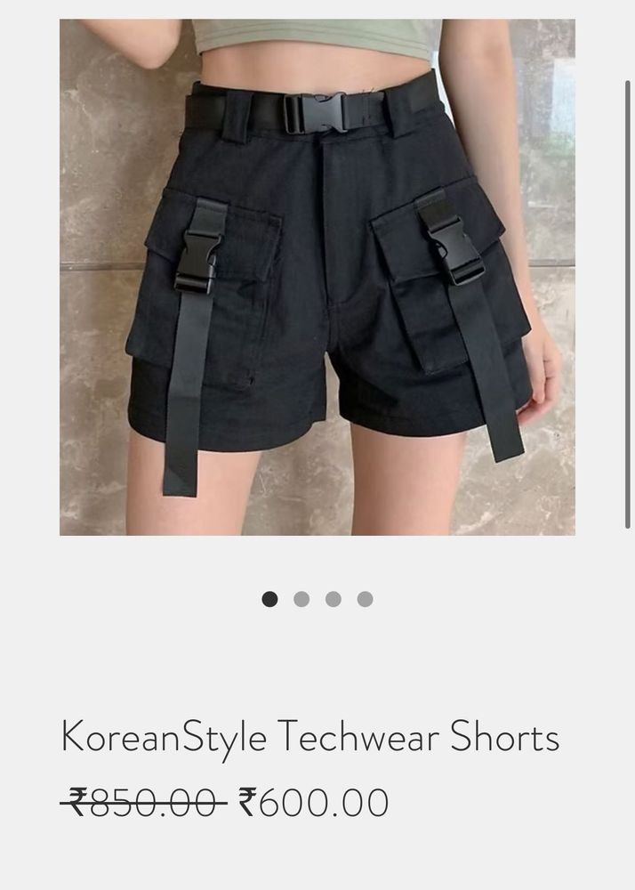 Techwear Black Shorts