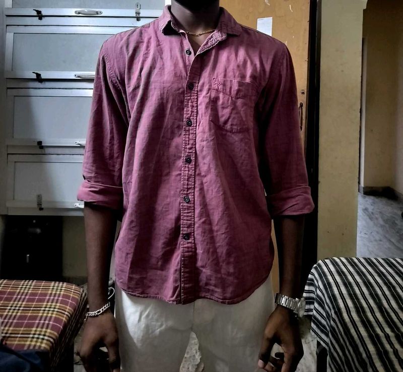 ⚜️OLD MONEY FASHION⚜️ Maroon Casual Shirt - Men&#39;s