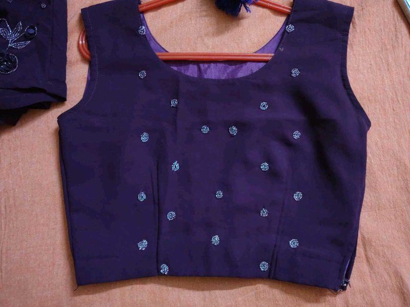 Purple  Indo Western 3pieces