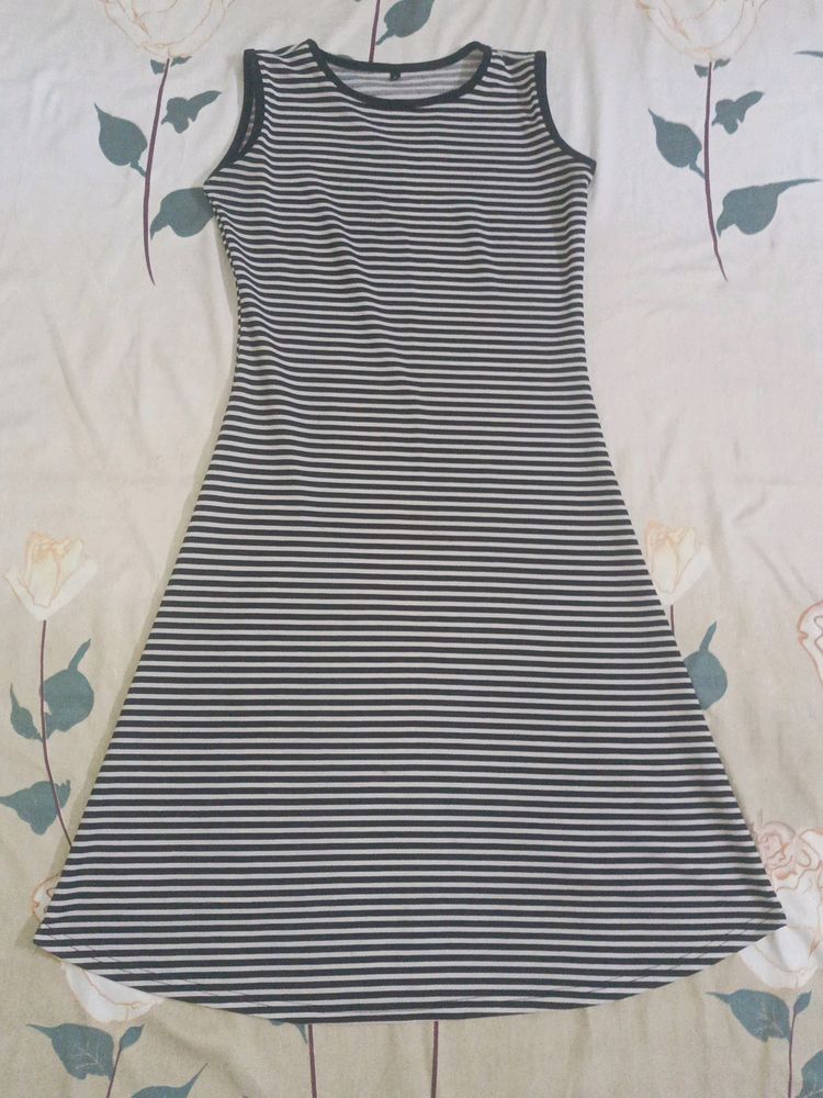 Striped Sleeveless Dress