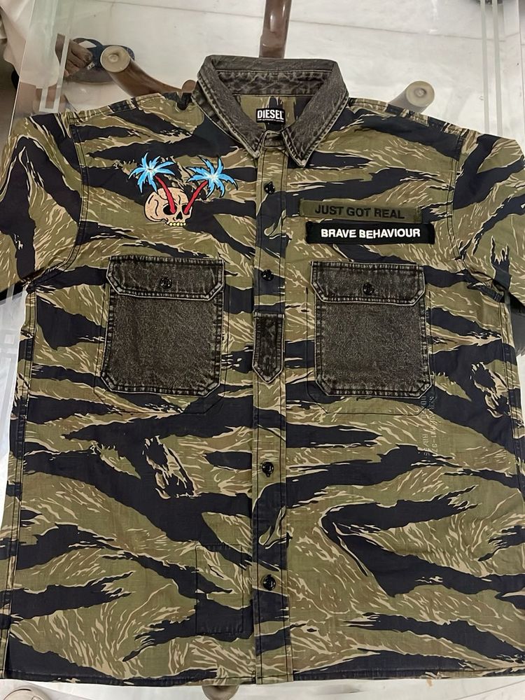 Diesel Camo Print Shirt