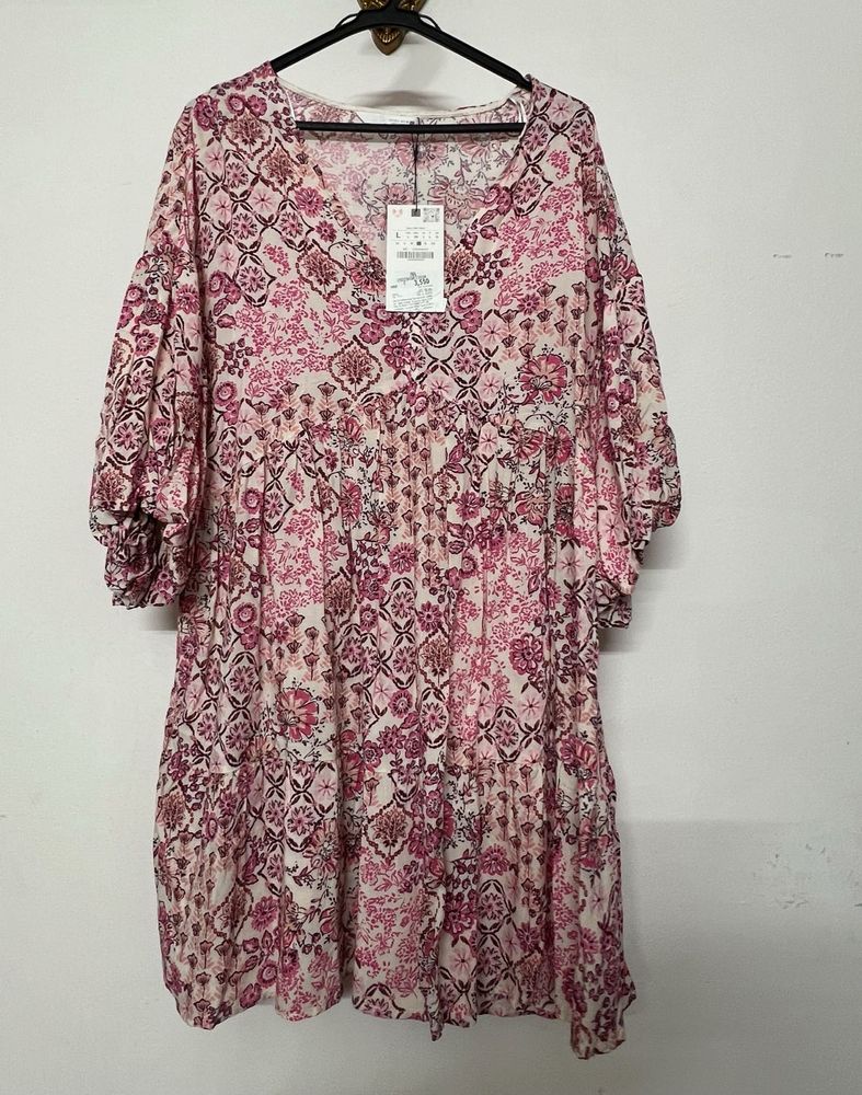 Zara Floral Print Mini Dress
