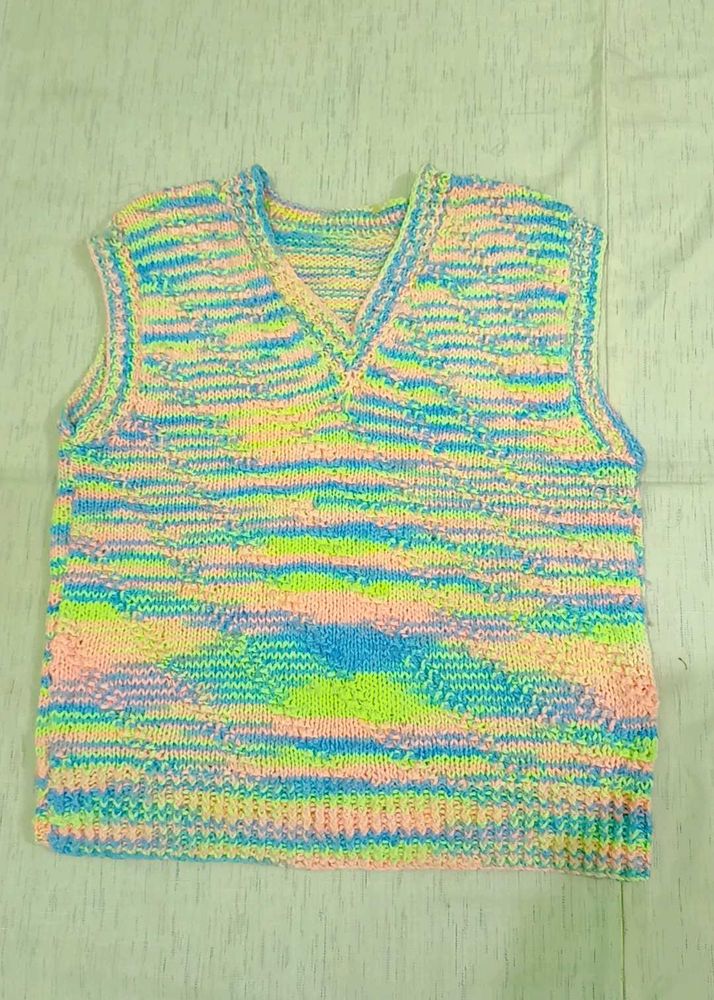 Colorful Knit Vest