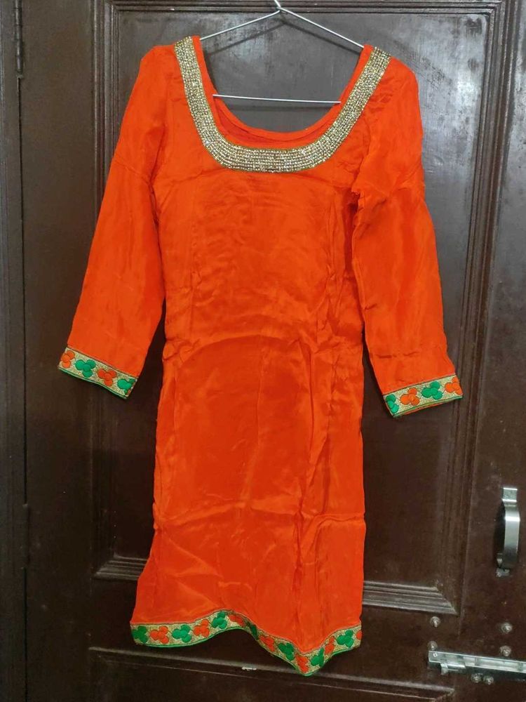 Orange Salwar Kameez