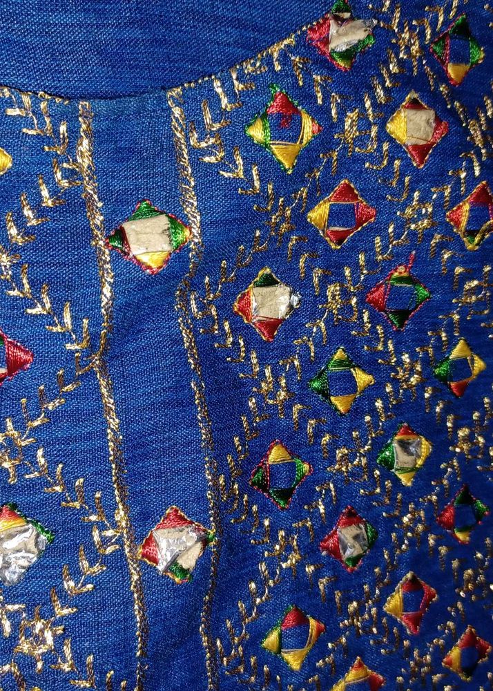 Embroidered Blue Kurta